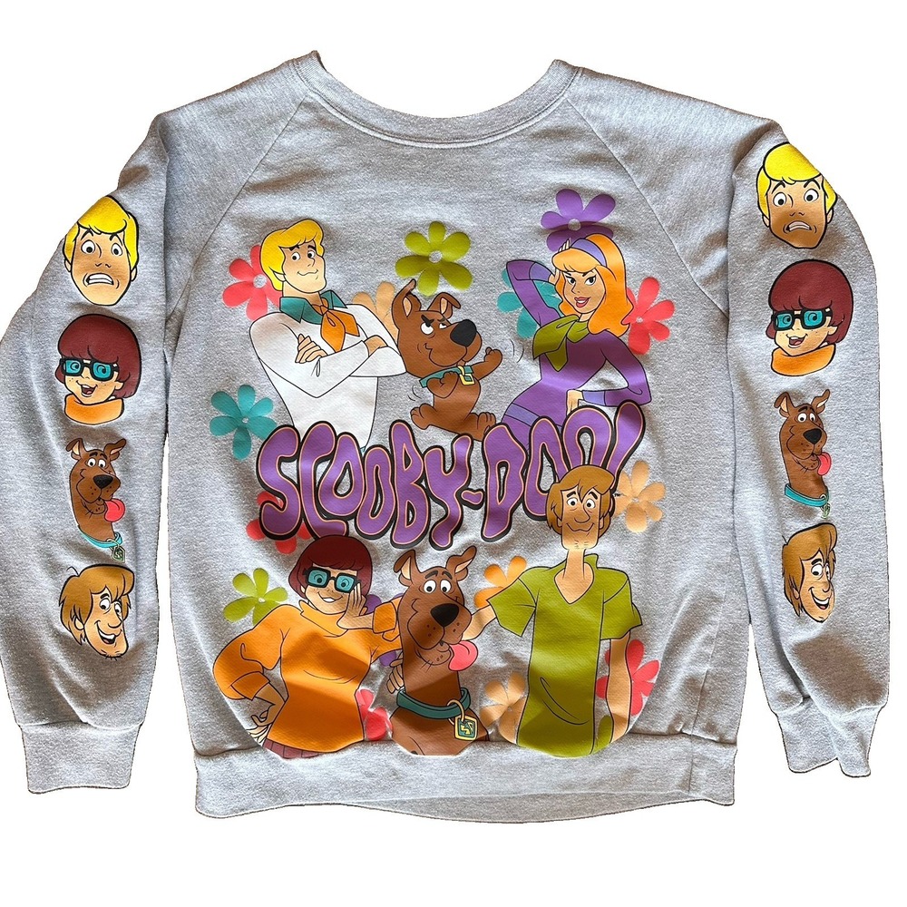 Scooby Doo Sweatshirt Childs S (3-5) Gray Long Sleeve Graphic Cartoon Pullover